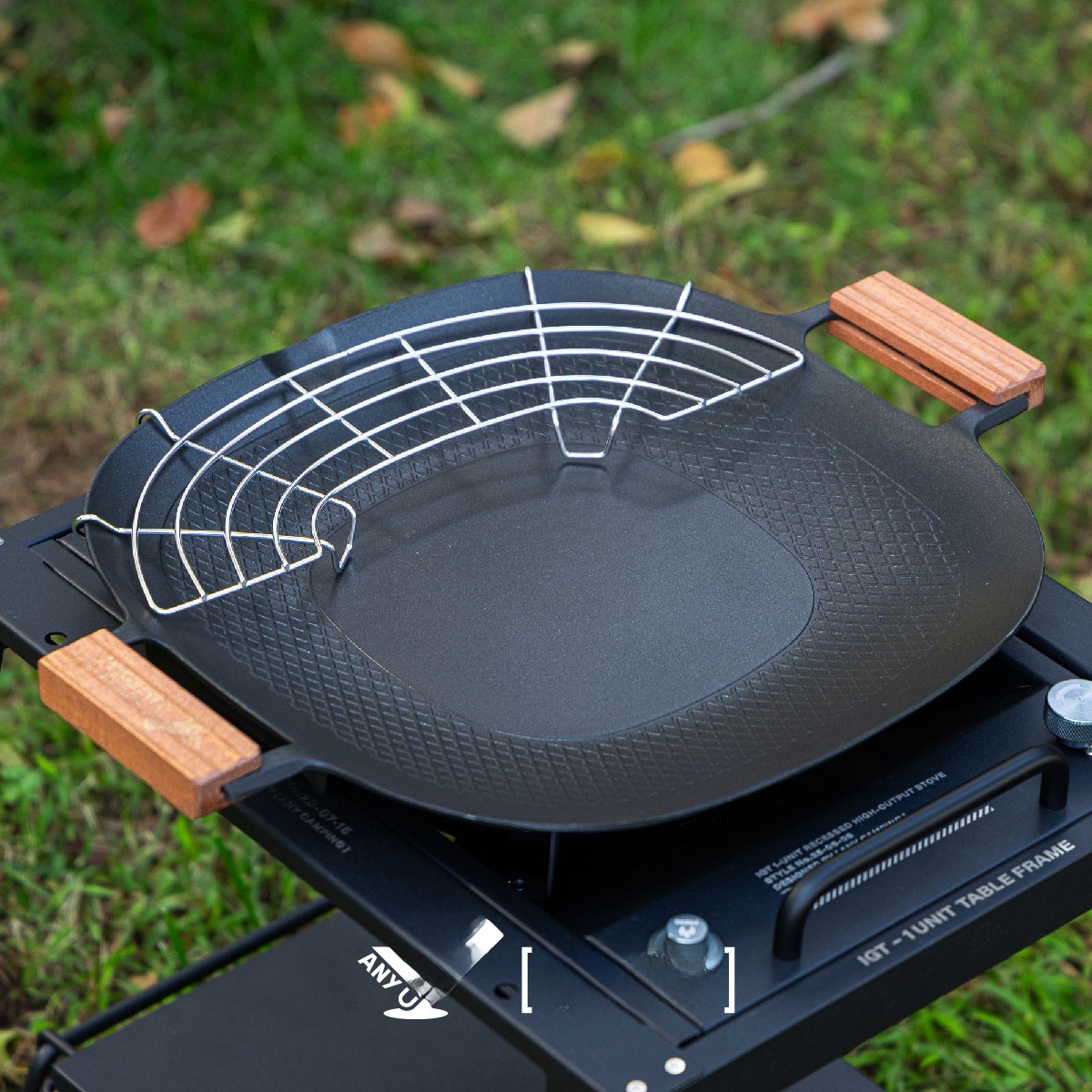 Camping Cooking Pan - Outdoor Camping BBQ Grill Pan Cassette