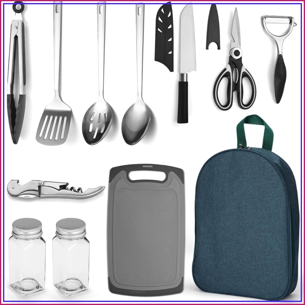 Camping Cooking Utensil Set - Camping Cooking Utensil Set 10 Piece,