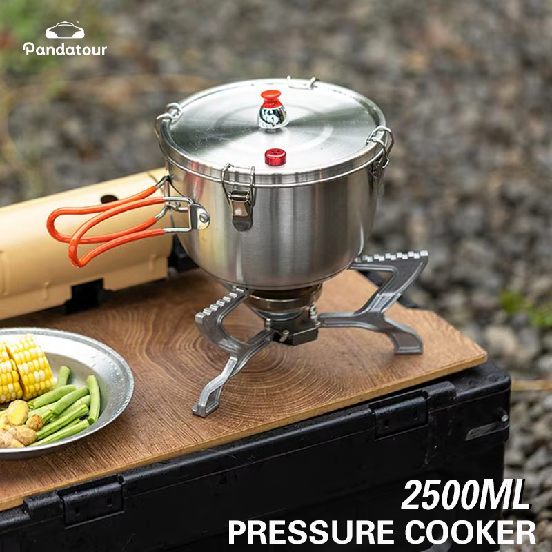 Camping Cooking Gadgets - Pandatou Portable High Altitude Non-stick 304