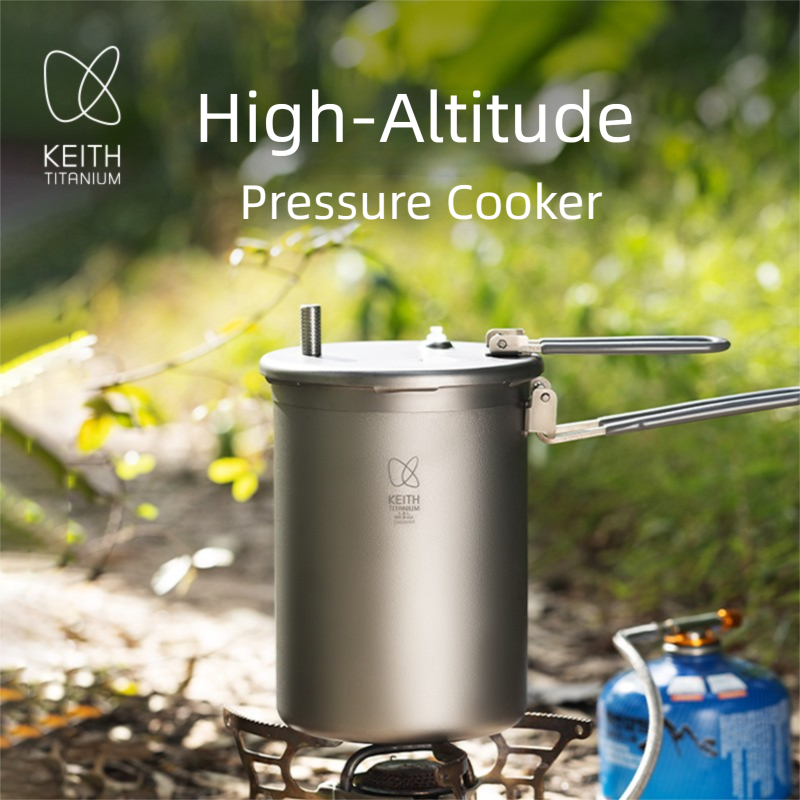 Camping Cooking Gadgets - Keith Pure Titanium Outdoor Pressure Cooker