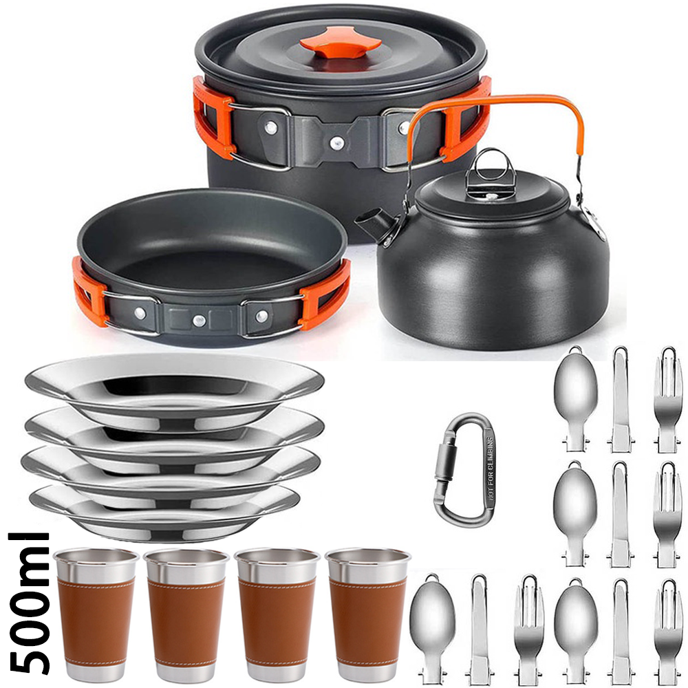 Quechua Camping Cooking Set - Outdoor camping cooking set, non stick
