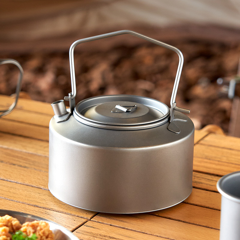 Camping Cooking Gadgets - Camping Water Cooking Kettle Titanium Kettle