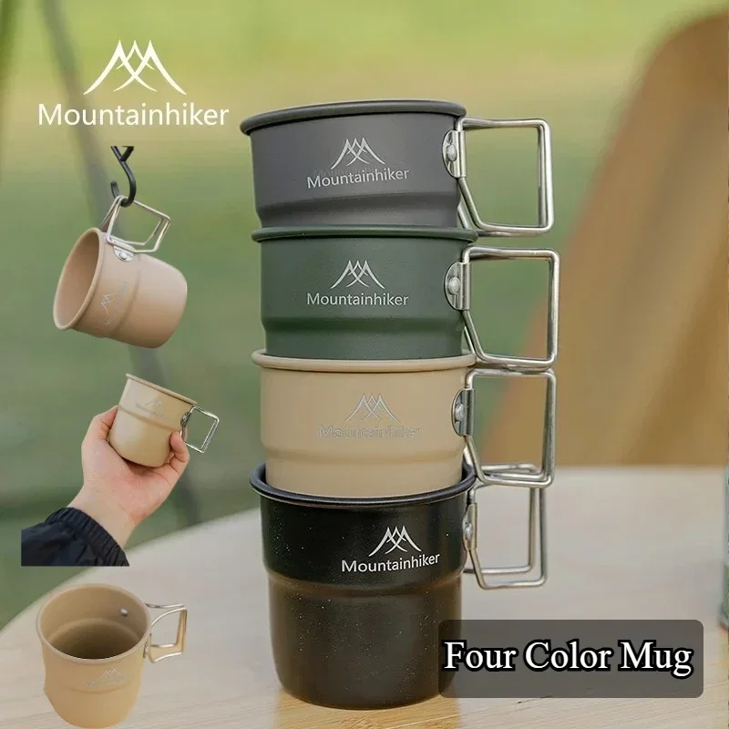 Camping Cooking And Eating Set - MOUNTAINHIKER Upgrade Camping Cups Aluminum Cups