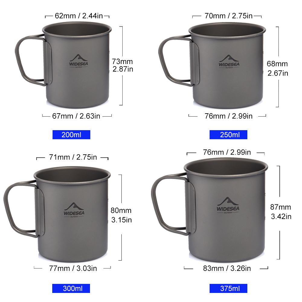 Widesea Camping Mug Titanium C - Quechua Camping Cooking Set recensie en prijs