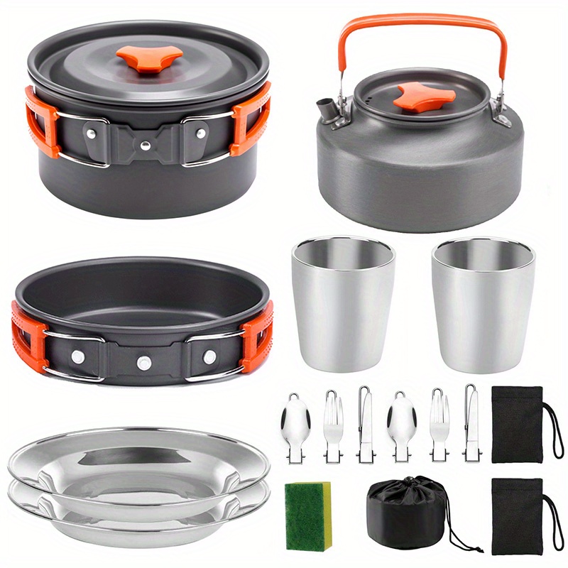 17pcs Camping Cookware Set, Po - Camping Cooking Pan recensie en prijs