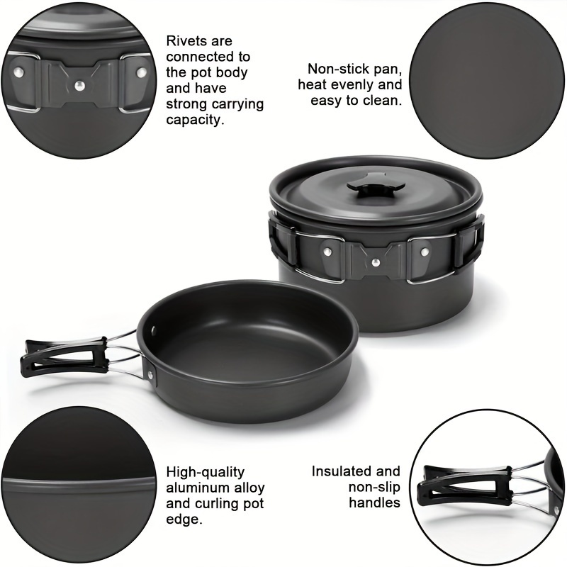17pcs Camping Cookware Set, Po - Camping Cooking Pan recensie en prijs