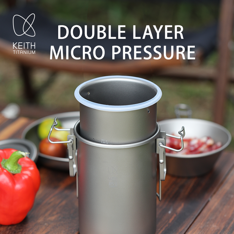 KEITH Pure Titanium Rice Cooke - Camping Cooking Gadgets recensie en prijs