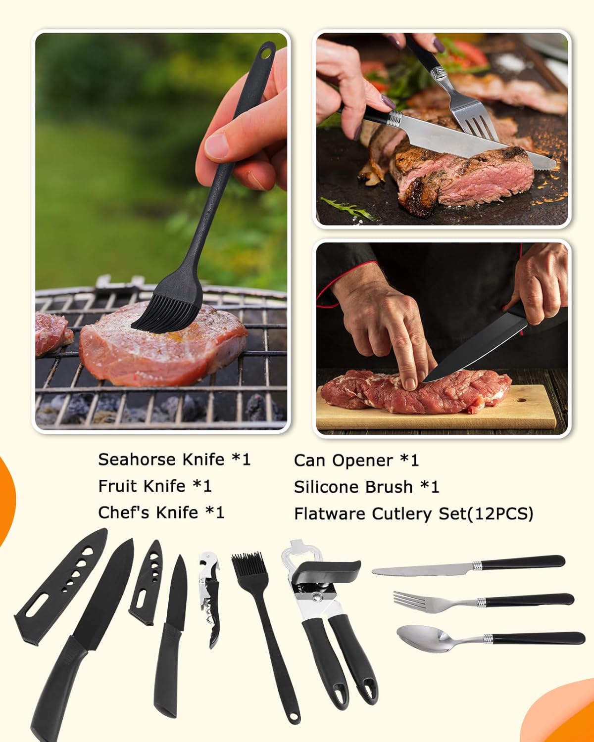 45-Piece Camping Cookware Set  - Camping Cooking Utensil Set recensie en prijs