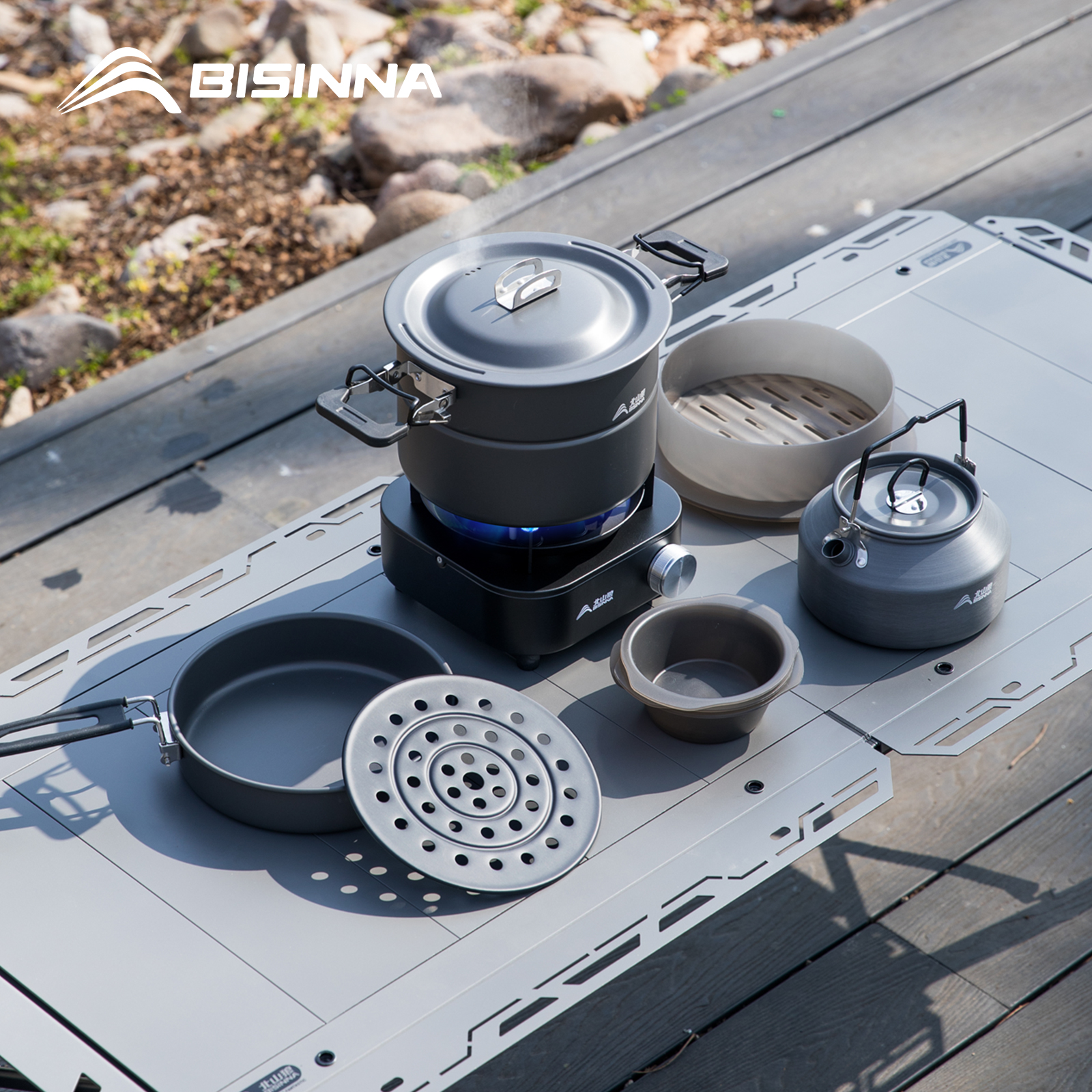 BISINNA Micro Pressure Camping - Quechua Camping Cooking Set recensie en prijs