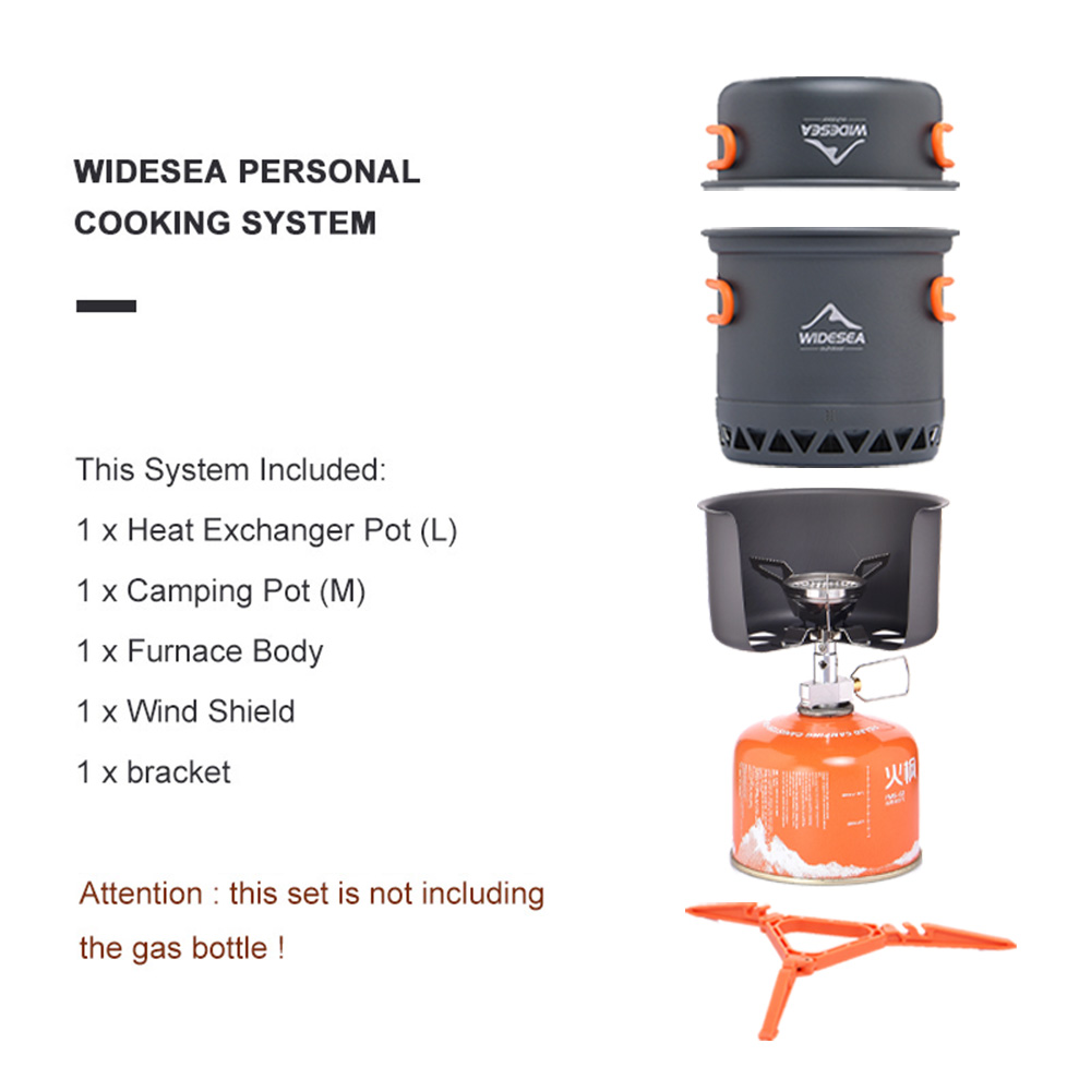 Widesea Portable Camping Stove - Camping Cooking Set 2 Person recensie en prijs