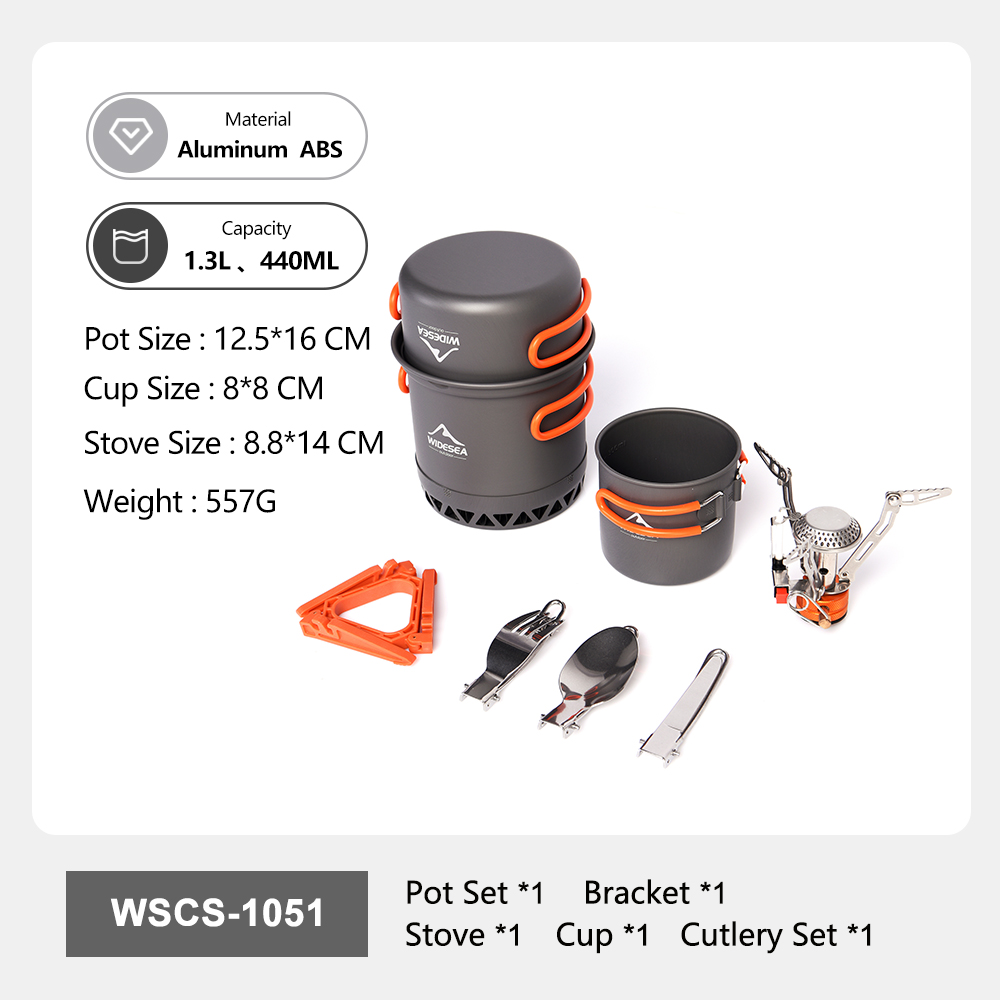 Widesea Portable Camping Cookw - Camping Cooking And Eating Set recensie en prijs