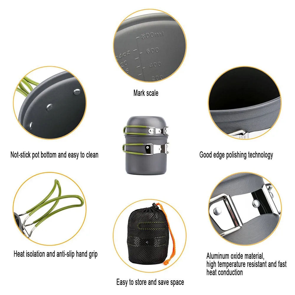 Camping Cookware Mess Kit Ultr - Camping Cooking Gadgets recensie en prijs
