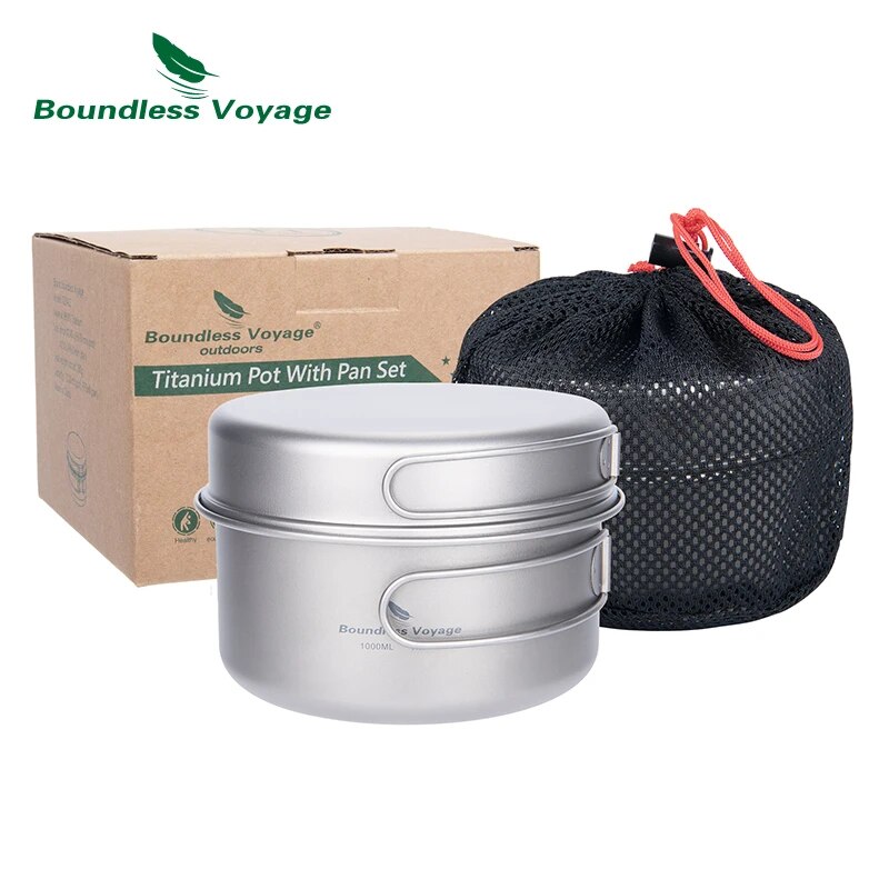 Boundless Voyage Titanium Pot  - Camping Cooking Set 2 Person recensie en prijs