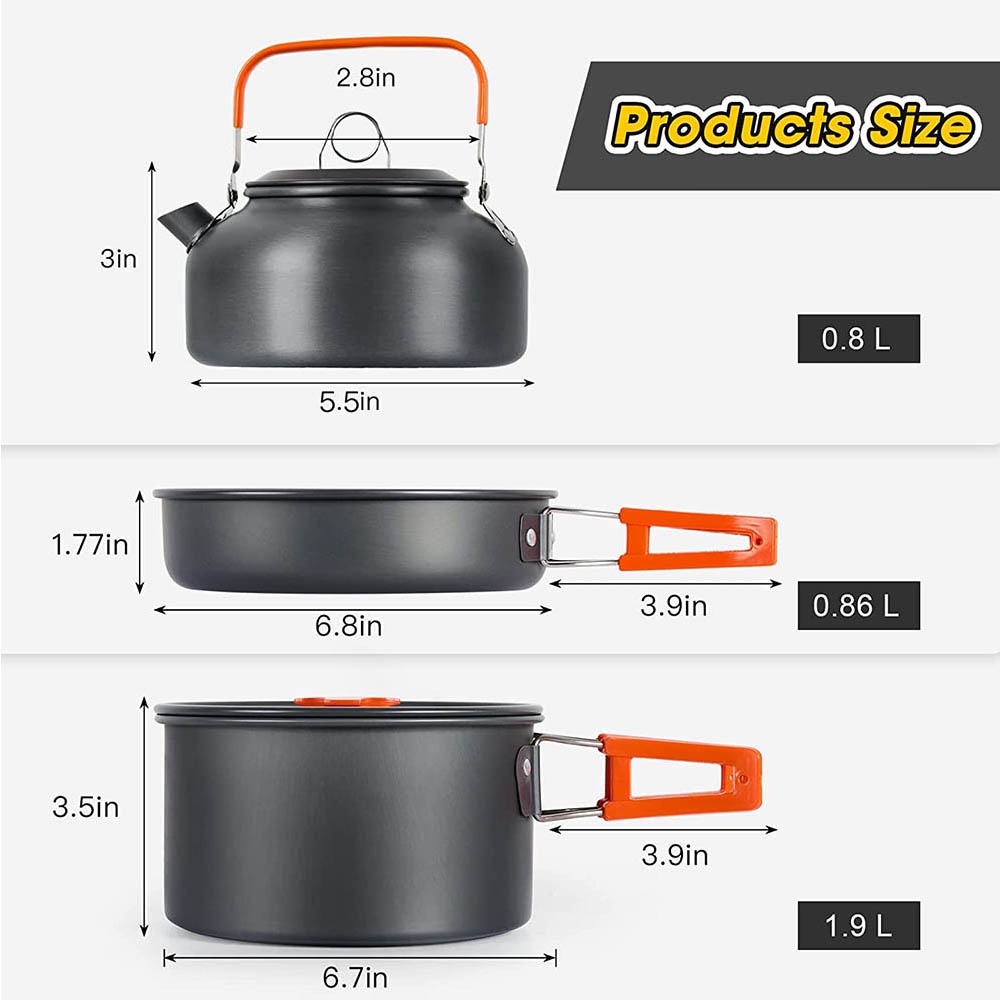 Outdoor camping cooking set, n - Quechua Camping Cooking Set recensie en prijs