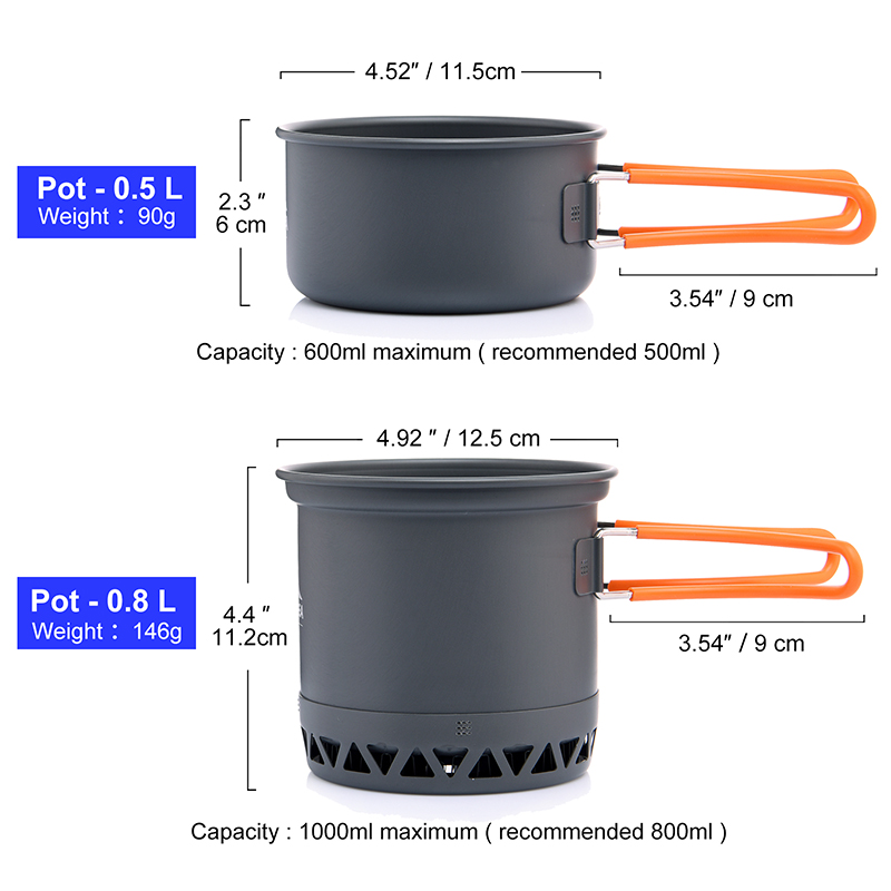 Widesea Portable Camping Cookw - Camping Cooking Set 2 Person recensie en prijs