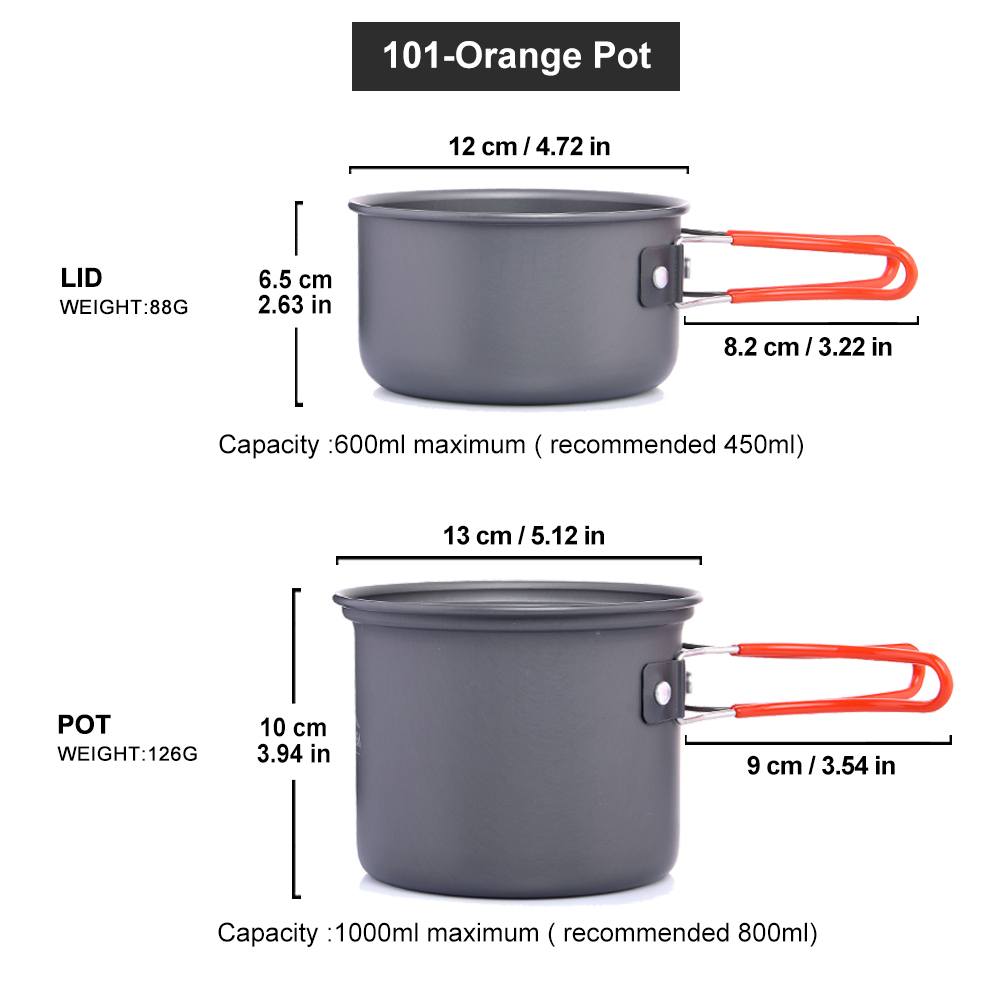 Widesea camping tableware outd - Camping Cooking And Eating Set recensie en prijs