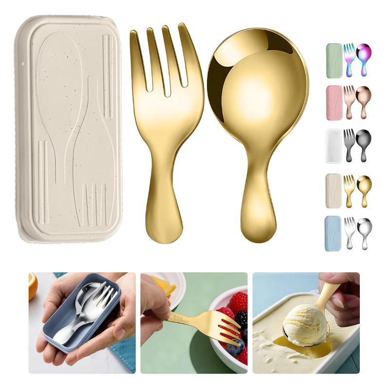 Stainless Steel Portable Spoon - Camping Cooking And Eating Set recensie en prijs