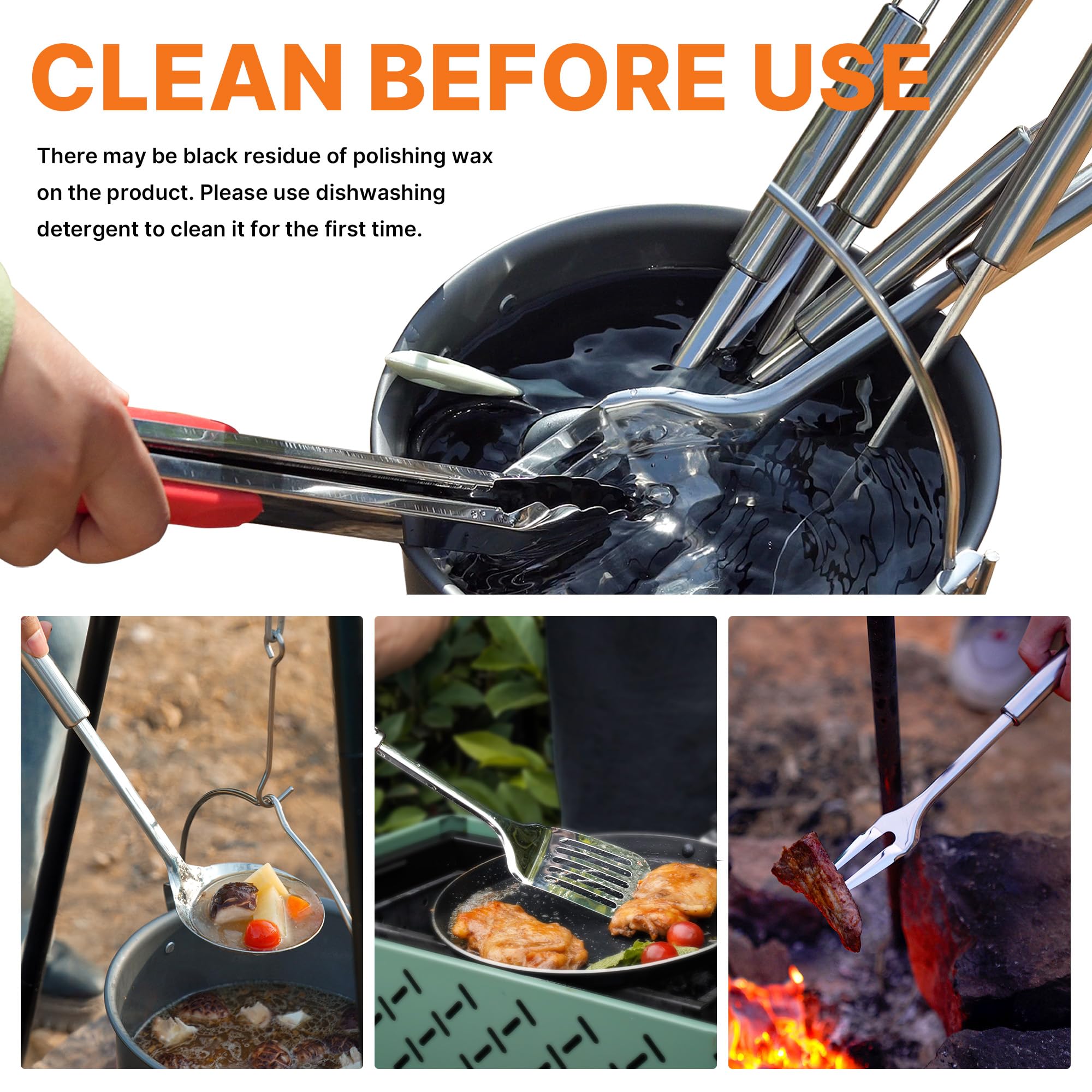 Camping Cooking Utensils Set C - Camping Cooking Utensil Set recensie en prijs