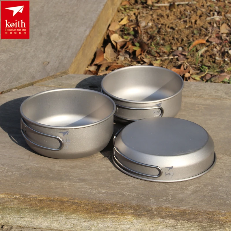 Keith 3PCS Titanium Cookware P - Camping Cooking Pan recensie en prijs