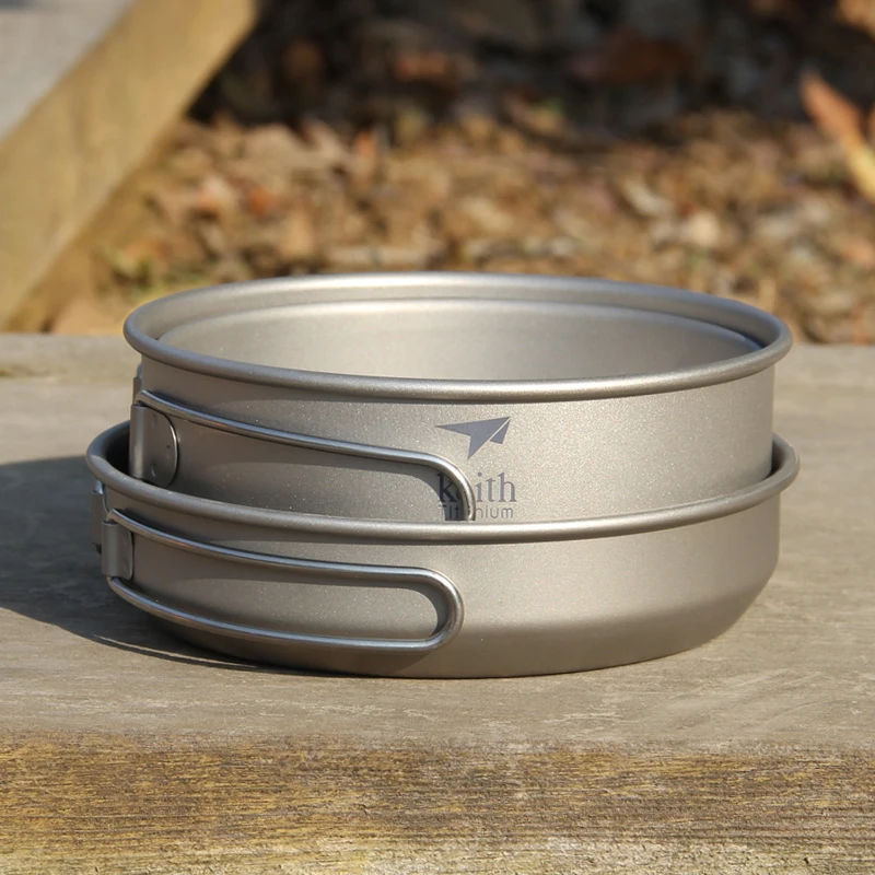 Keith 3PCS Titanium Cookware P - Camping Cooking Pan recensie en prijs