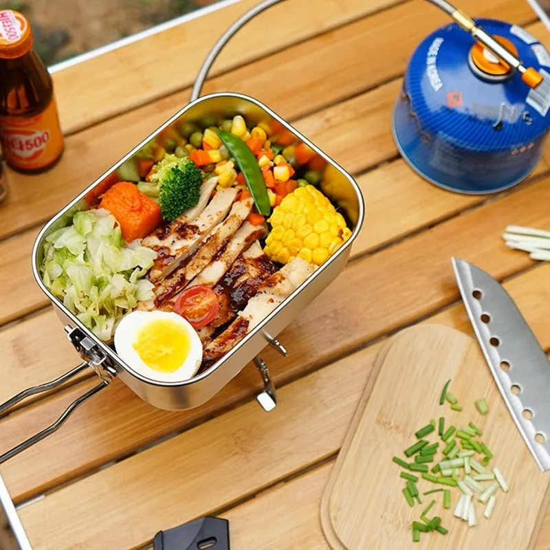 304 Stainless Steel Lunch Box  - Camping Cooking Gadgets recensie en prijs