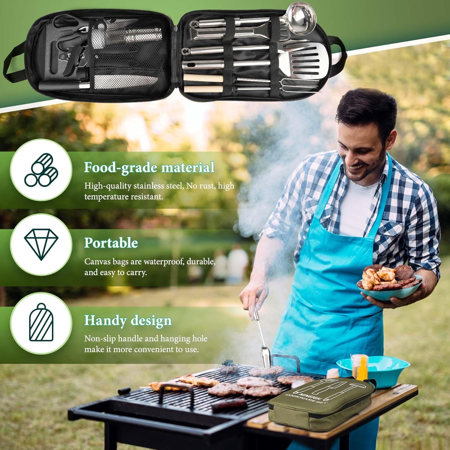Camping Cooking Utensils Set,  - Camping Cooking Utensil Set recensie en prijs