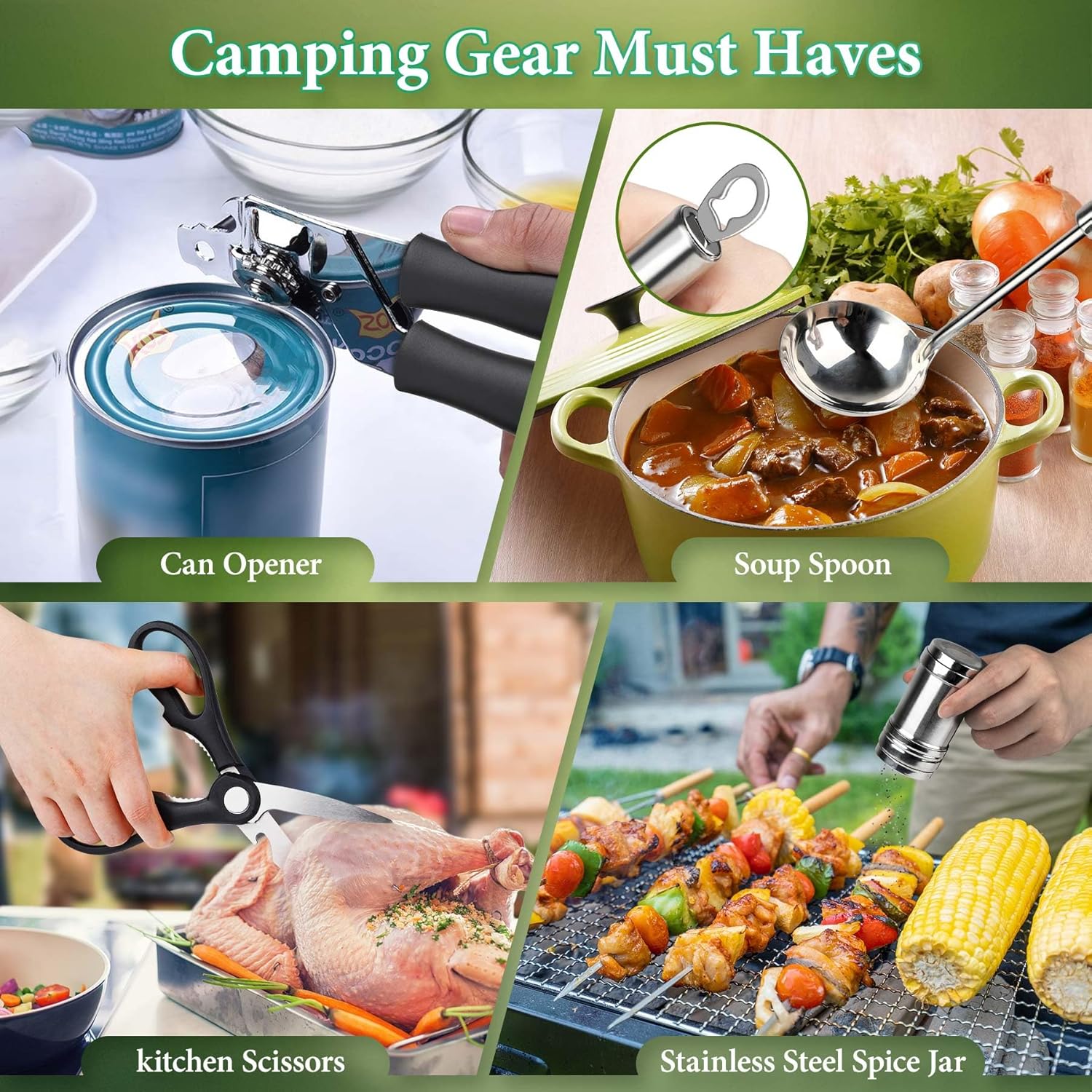 Camping Cooking Utensils Set,  - Camping Cooking Utensil Set recensie en prijs