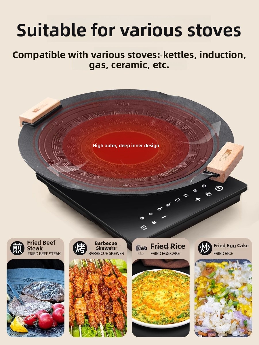 Portable Induction BBQ Grill S - Camping Cooking Pan recensie en prijs