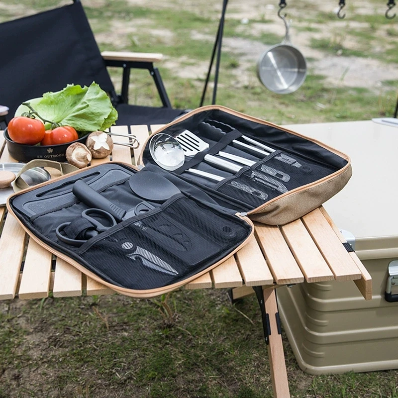 Outdoor Camping Kitchenware 8- - Camping Cooking And Eating Set recensie en prijs