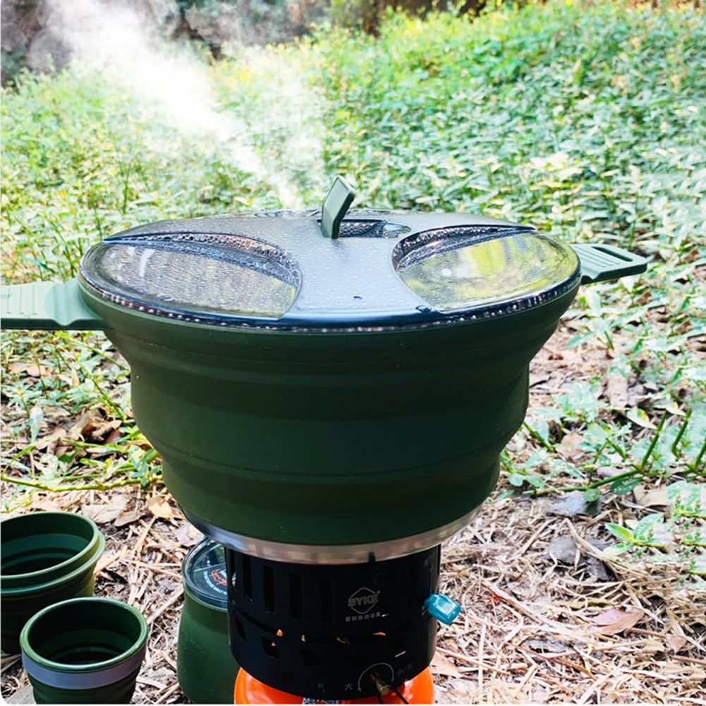 2.5L Silicone Folding Kettle C - Camping Cooking Gadgets recensie en prijs