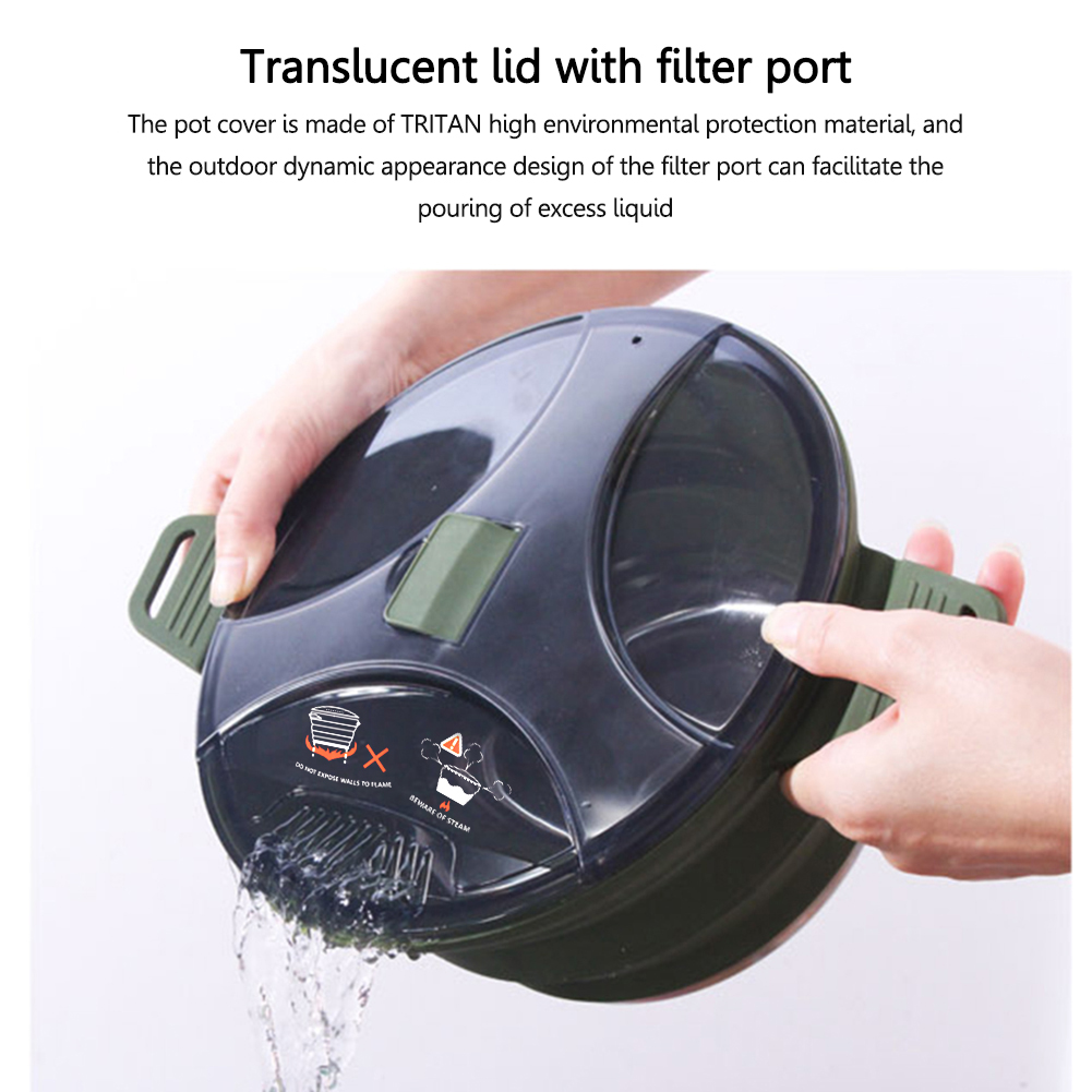 2.5L Silicone Folding Kettle C - Camping Cooking Gadgets recensie en prijs