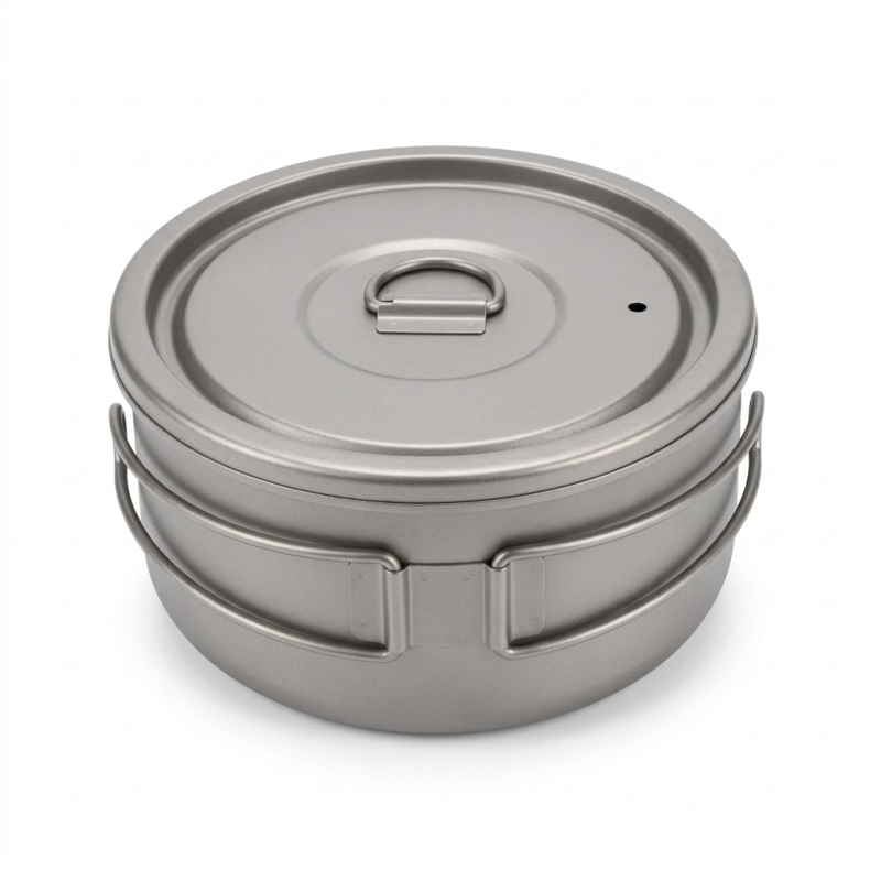 Titanium Folding Camping Pot L - Camping Cooking Set 2 Person recensie en prijs