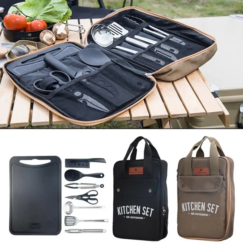 8pcs Camping Kitchen Cookware  - Quechua Camping Cooking Set recensie en prijs