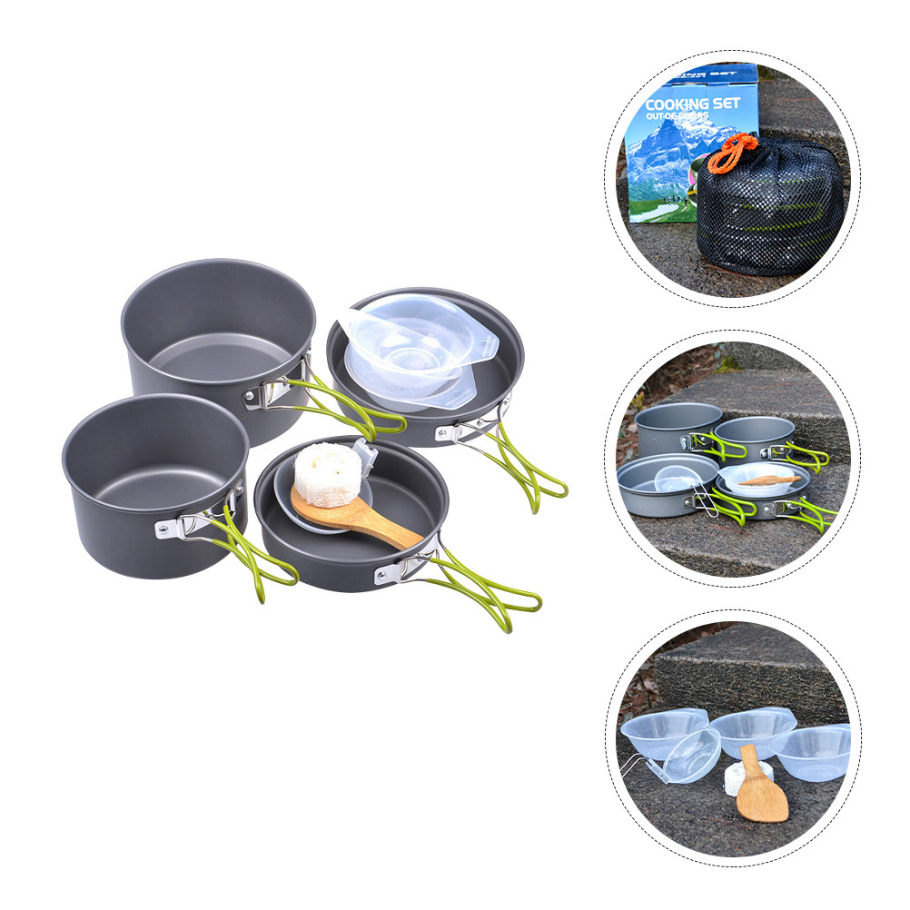 1Set Portable Camping Cookware - Camping Cooking Pan recensie en prijs