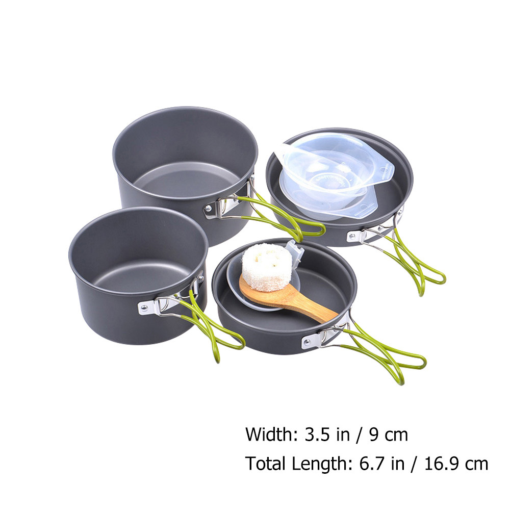 1Set Portable Camping Cookware - Camping Cooking Pan recensie en prijs