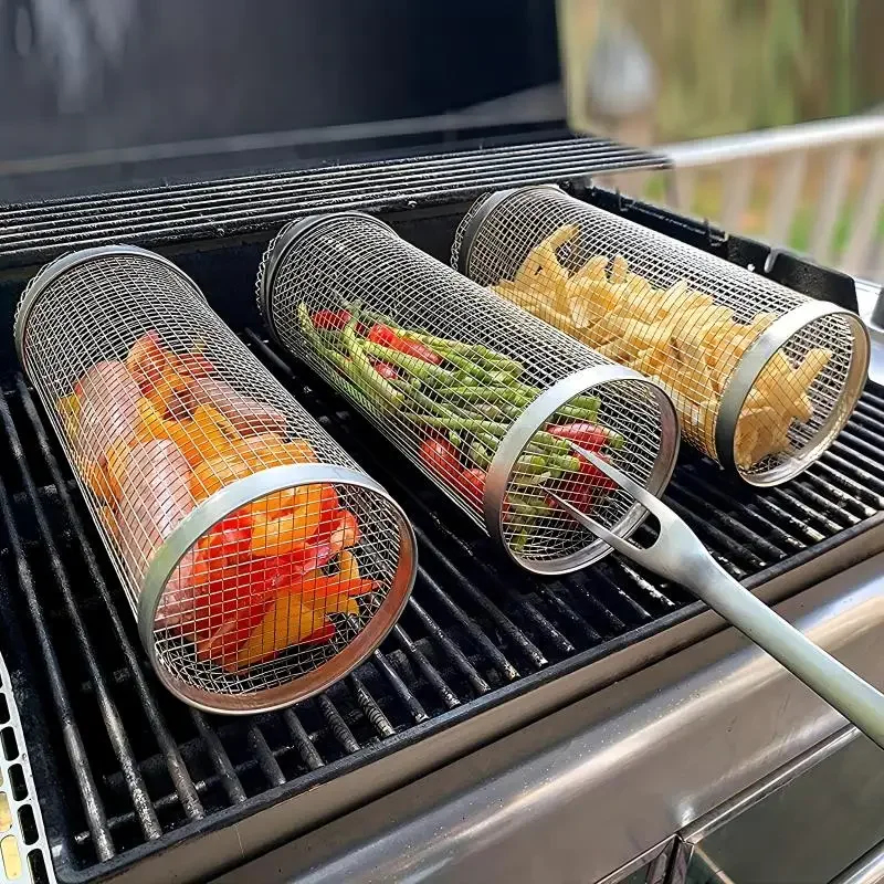 Round Rolling BBQ Grill Net 30 - Camping Cooking Gadgets recensie en prijs