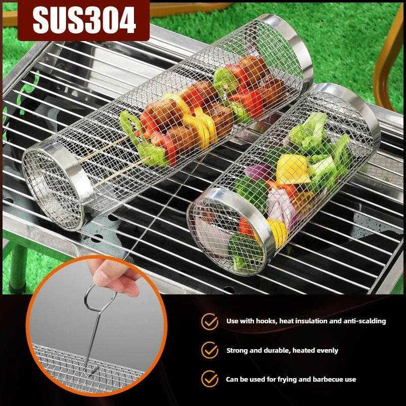 Round Rolling BBQ Grill Net 30 - Camping Cooking Gadgets recensie en prijs