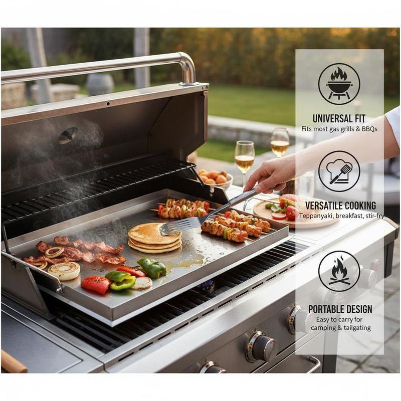Flat Top Grill Plate 23x16 inc - Camping Cooking Accessories recensie en prijs