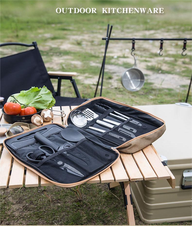 Outdoor Camping Kitchenware 8- - Camping Cooking And Eating Set recensie en prijs