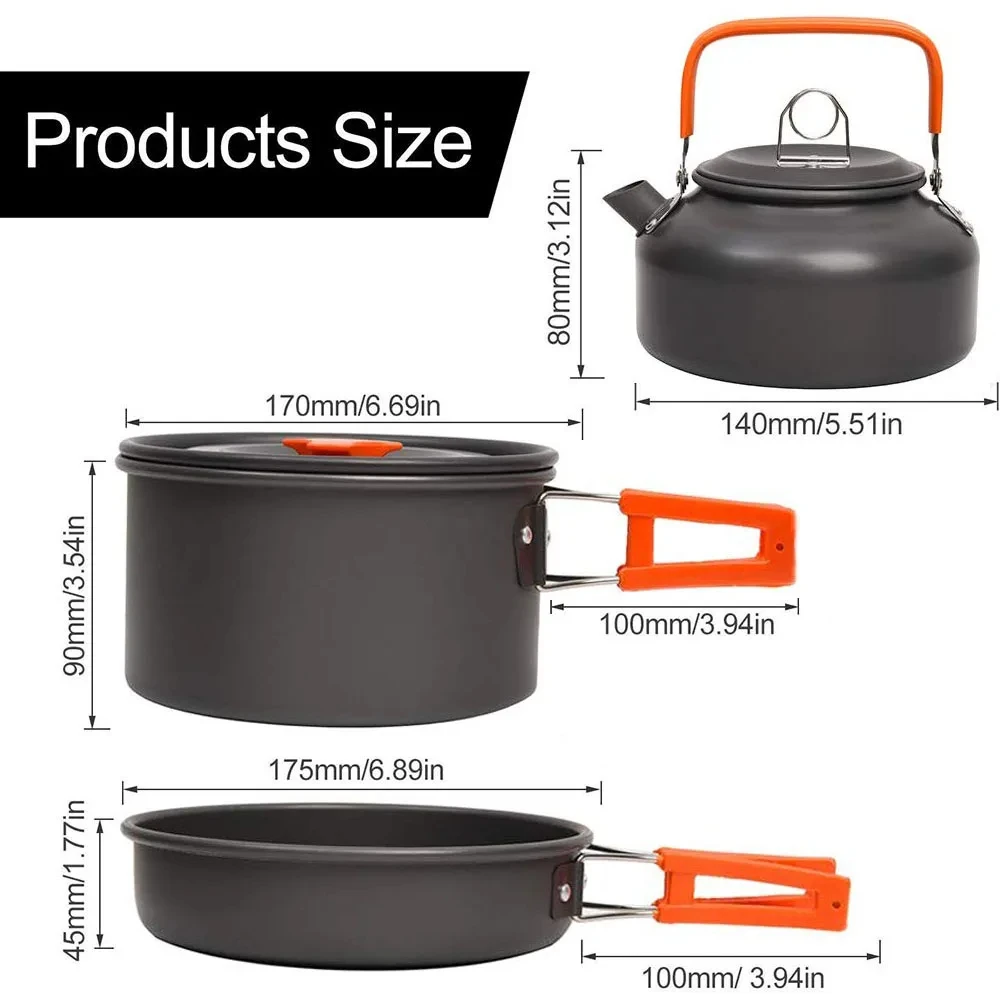 Camping Cookware Kit Outdoor C - Camping Cooking Set 2 Person recensie en prijs