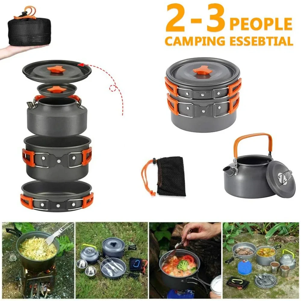 Camping Cookware Kit Outdoor C - Camping Cooking Set 2 Person recensie en prijs
