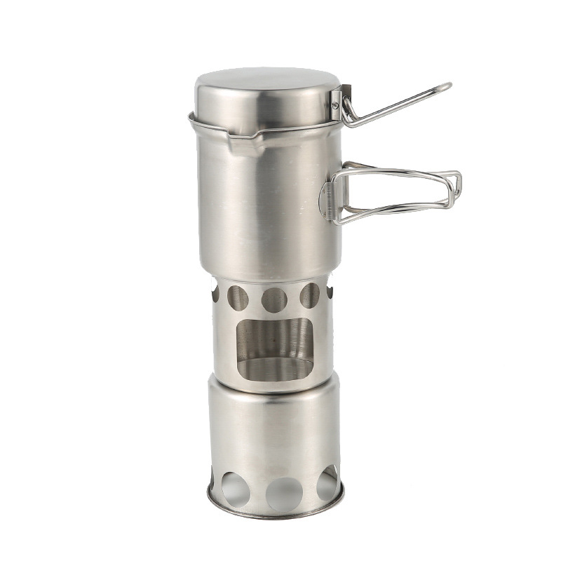 Camping Wood Stove Pot Set Pic - Camping Cooking Alcohol recensie en prijs