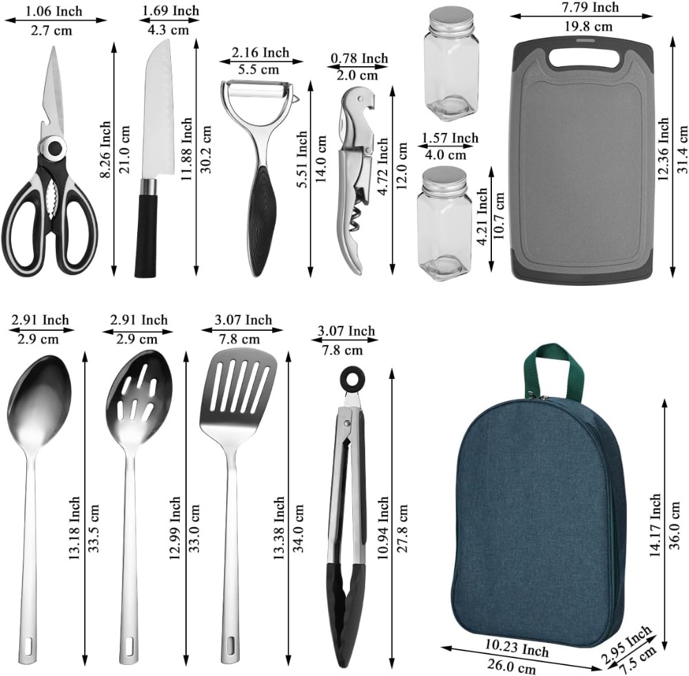 Camping Cooking Utensil Set 10 - Camping Cooking Utensil Set recensie en prijs