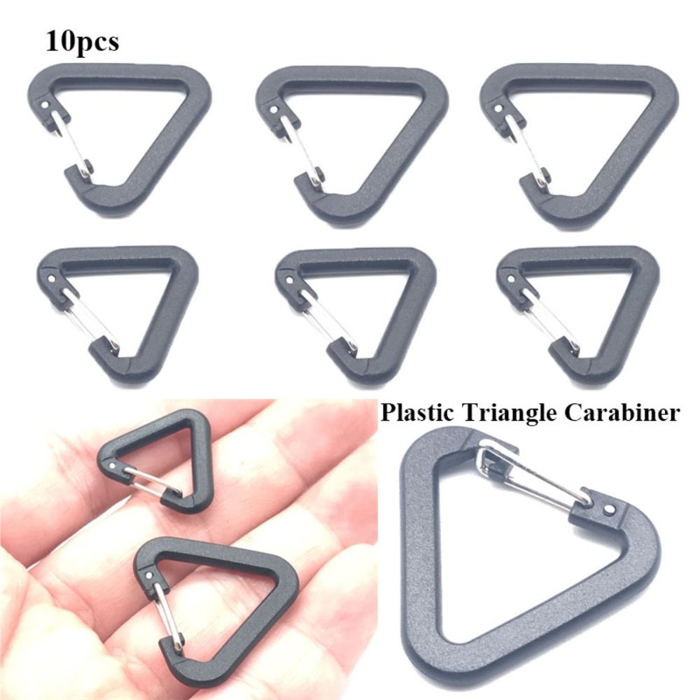 10pcs Plastic Triangle Carabin - Camping Cooking Can recensie en prijs