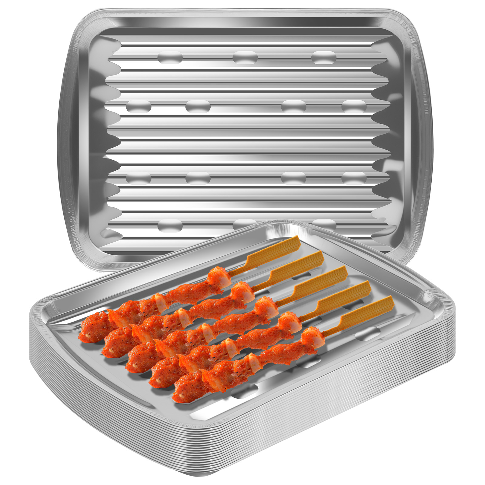 Aluminum Foil Trays Non-Stick  - Camping Cooking Pan recensie en prijs