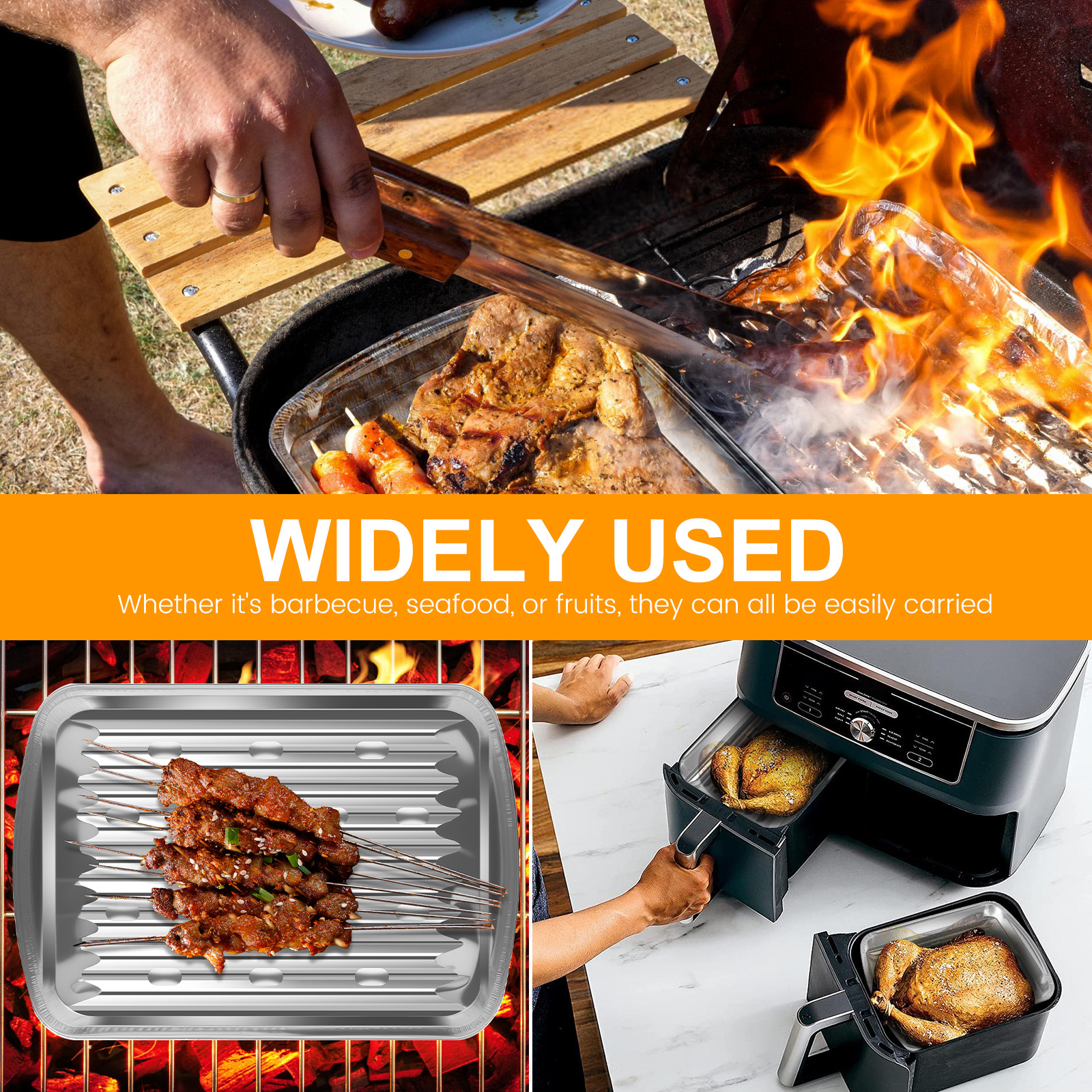 Aluminum Foil Trays Non-Stick  - Camping Cooking Pan recensie en prijs