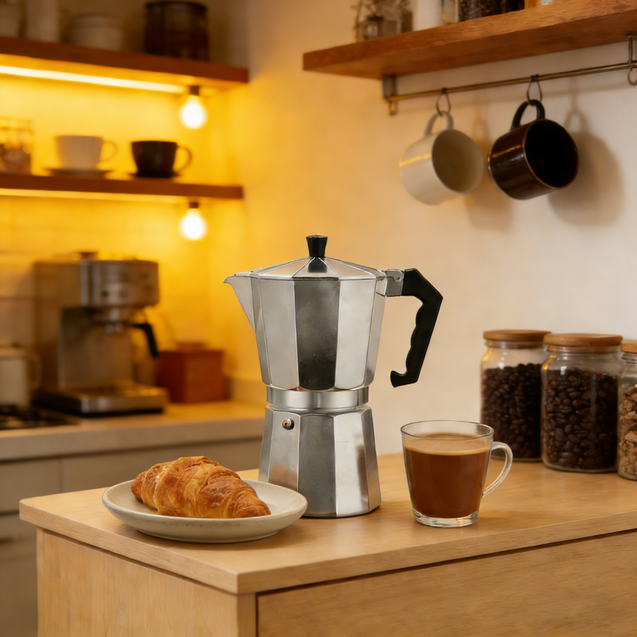 Moka Pot Aluminum Octagonal It - Camping Cooking Accessories recensie en prijs