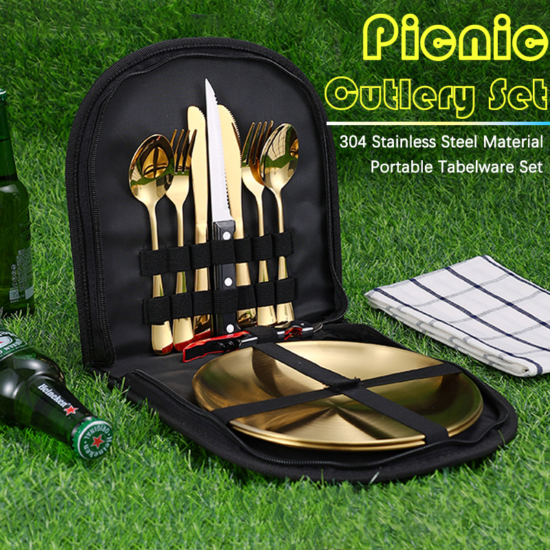 10Pcs Camping Tableware Set 30 - Camping Cooking Utensil Set recensie en prijs