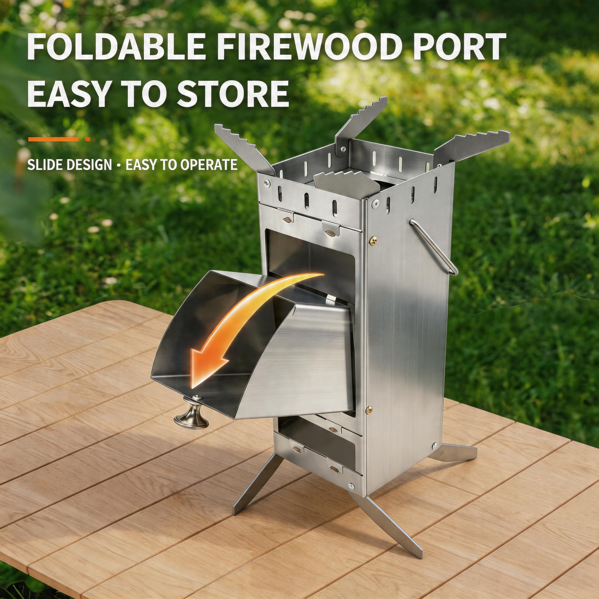 Portable Foldable Rocket Stove - Camping Cooking Gadgets recensie en prijs