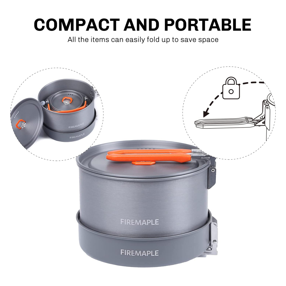 Fire Maple Camping Cookware Ut - Quechua Camping Cooking Set recensie en prijs